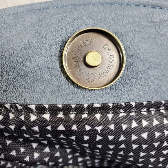 Antik Kraft Handbag Purse Blue Vegan Leather - Picture 14 of 16